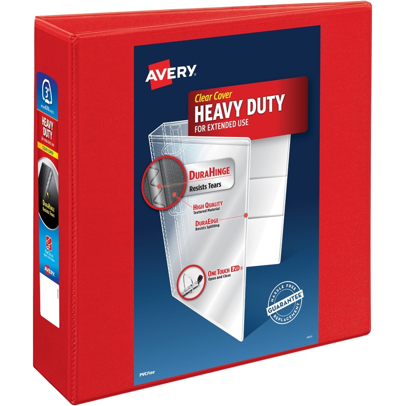 Avery Heavy-Duty View Red 3 Binder (79325) – AVE79325