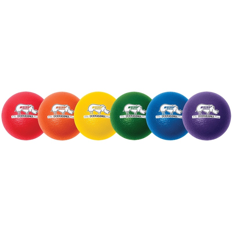 Champion Sports Rhino Skin Low Bounce Dodgeball Set – CSIRXD6SET