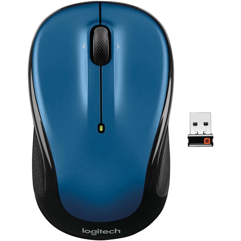 Logitech M325 Wireless Mouse, 2.4 GHz with USB Unifying Receiver, 1000 DPI Optical Tracking, 18-Month Life Battery, PC / Mac / Laptop / Chromebook (NEW BLUE) – LOG910002650