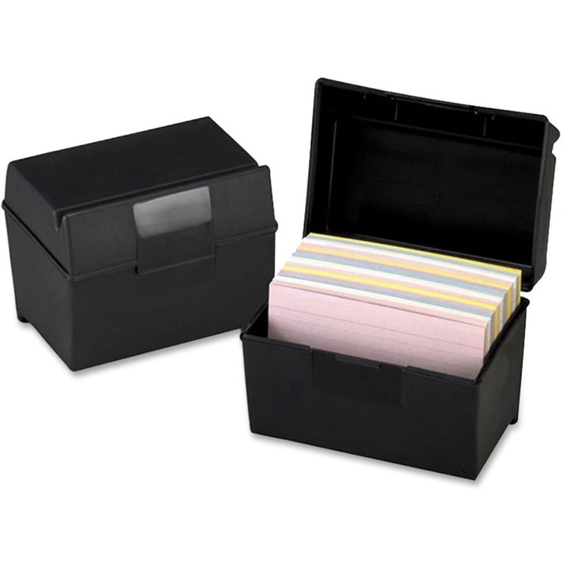 Oxford Plastic Index Card Boxes with Lids – OXF01461