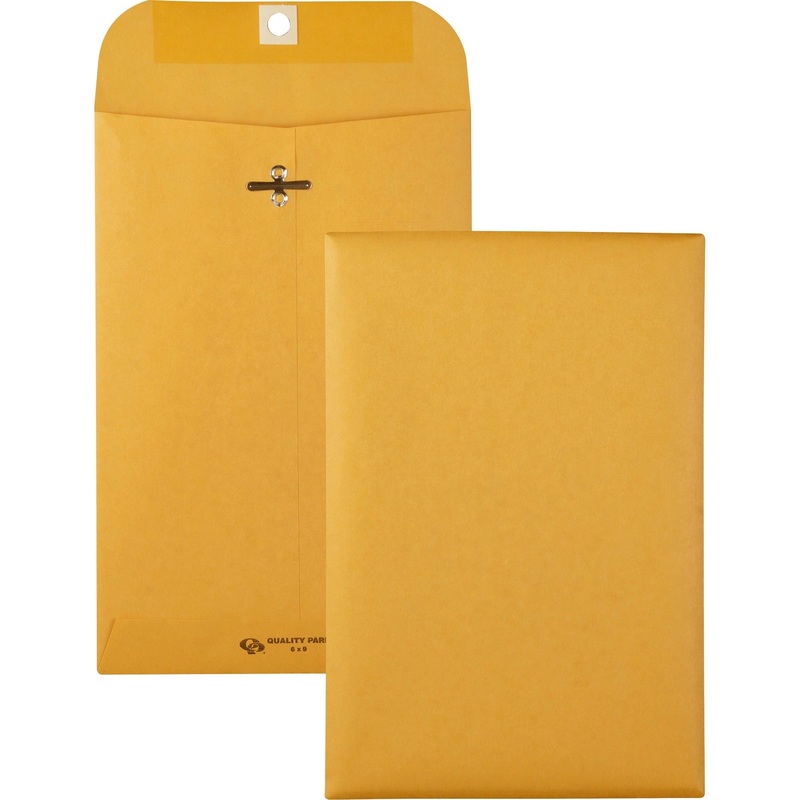 Quality Park 6 x 9 Clasp Envelopes with Deeply Gummed Flaps – QUA37855