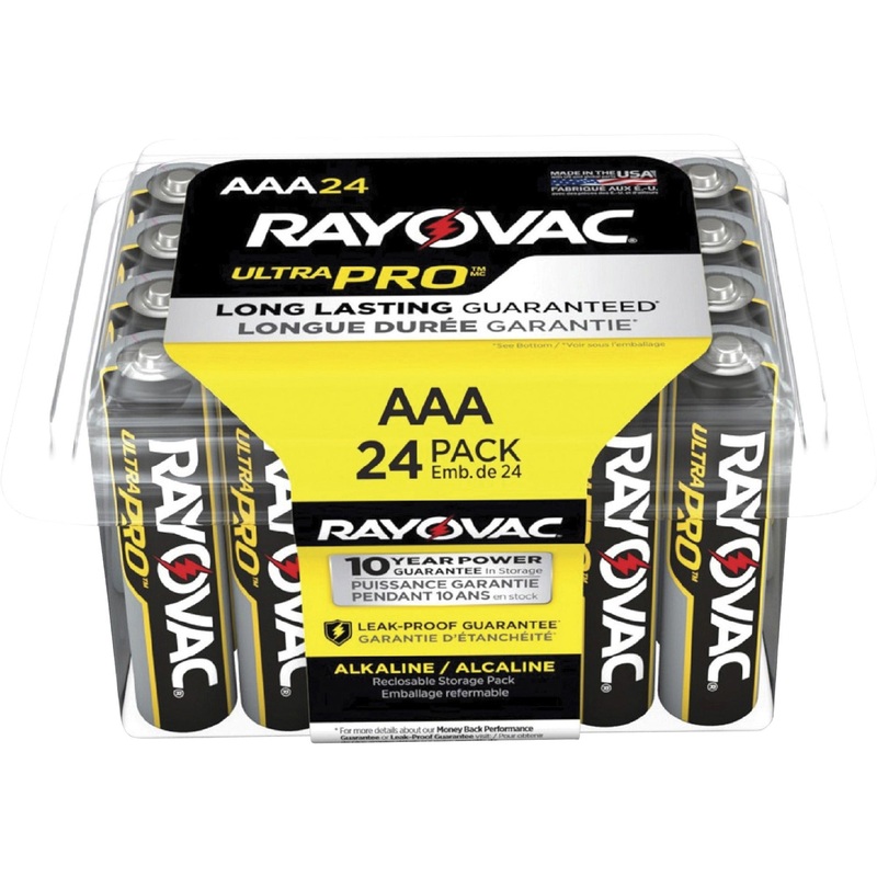Rayovac Ultra Pro Alka AAA Batteries Storage Pack – RAYALAAA24PPJ