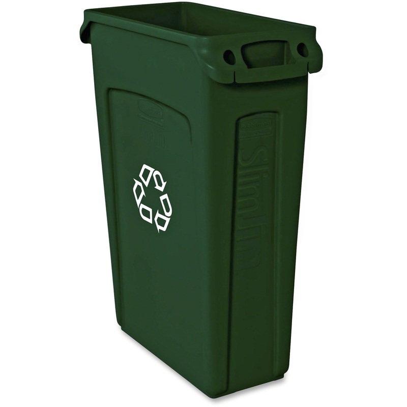 Rubbermaid Commercial Slim Jim 23-Gallon Vented Recycling Container – RCP354007GN