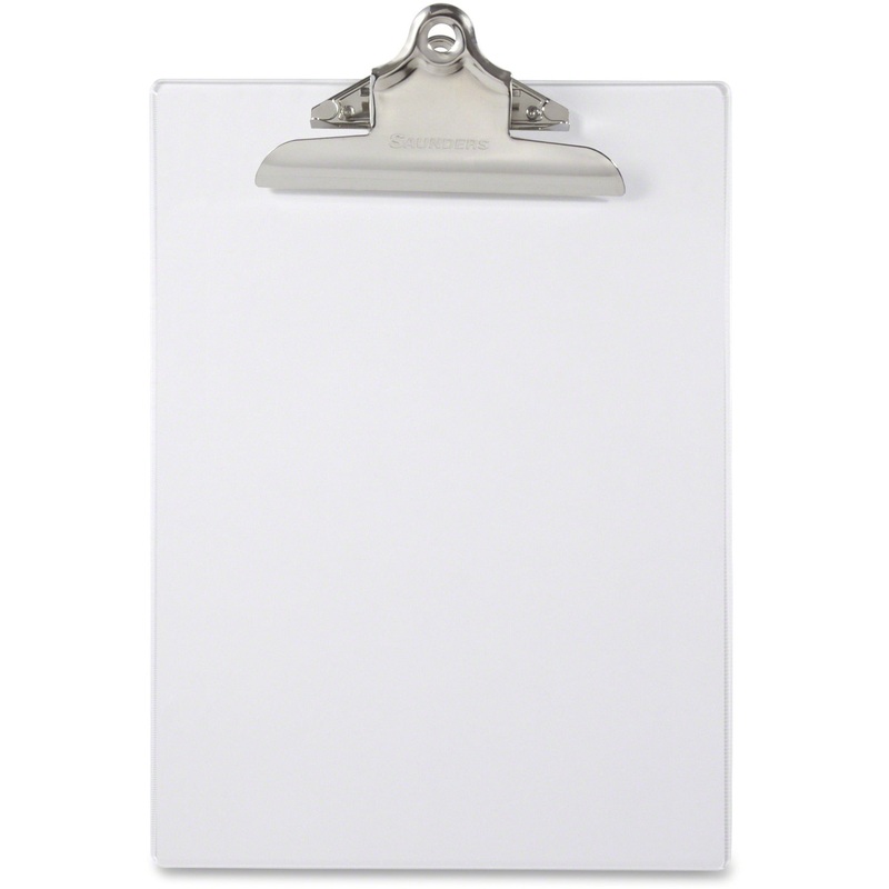 Saunders Transparent Clipboard with High Capacity Clip – SAU21803