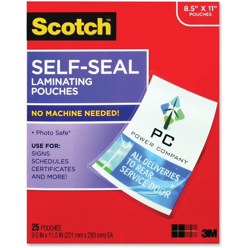 Scotch Self-Seal Laminating Pouches – MMMLS85425G