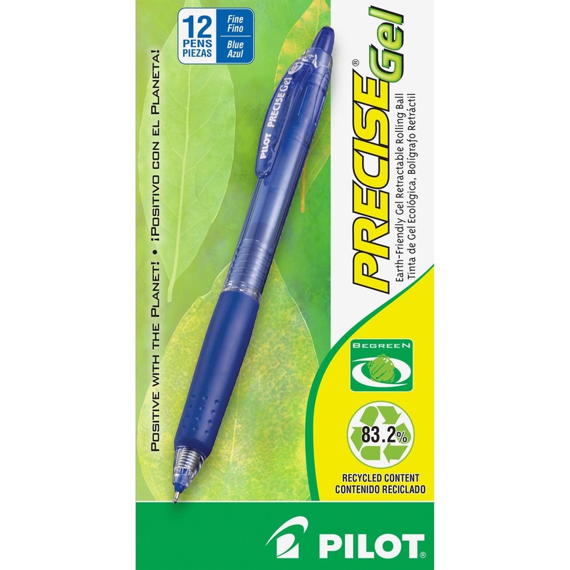 Pilot Precise Gel Fine Retractable BeGreen Pens – PIL15002