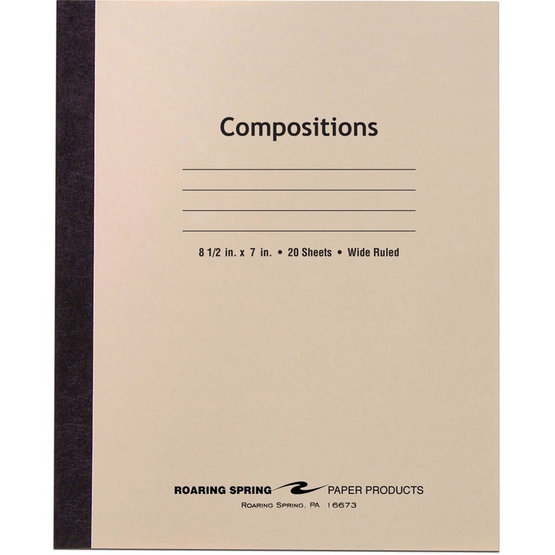 Roaring Spring Wide Ruled Flexible Cover Composition Book – ROA77340