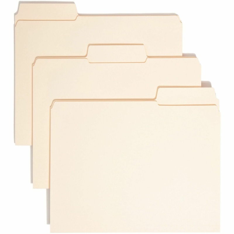 Smead SuperTab 1/3 Tab Cut Letter Recycled Top Tab File Folder – SMD10395