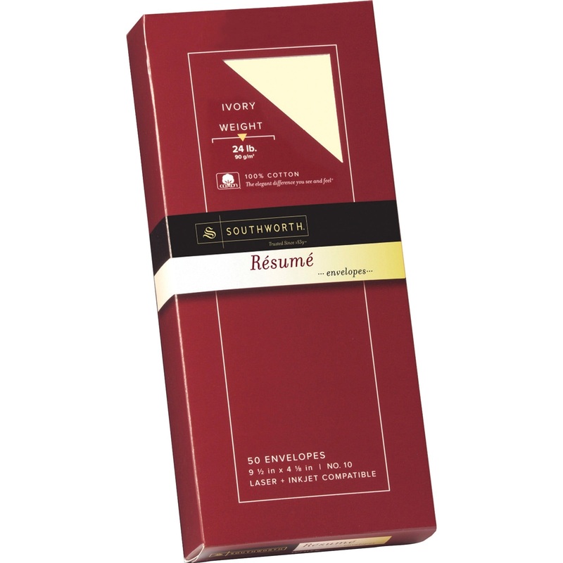 Southworth 100% Cotton Resume Envelopes – SOUR14I10L
