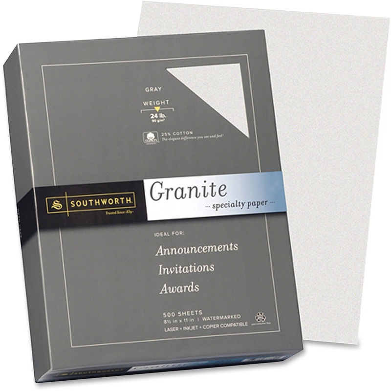 Southworth Granite Specialty Paper – Gray – SOU914C