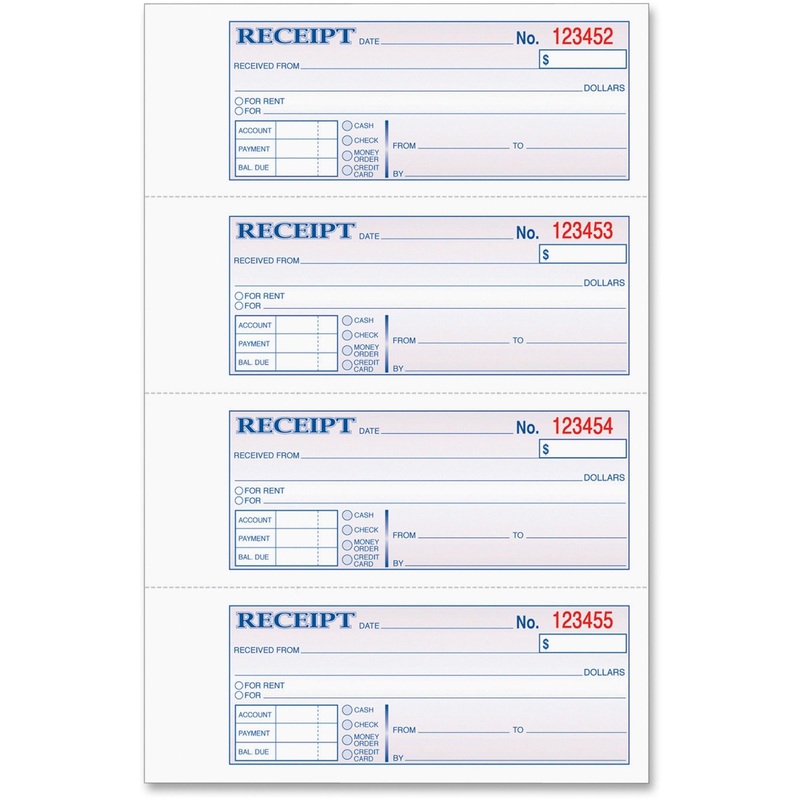 TOPS Money/Rent Receipt Book – TOP46808