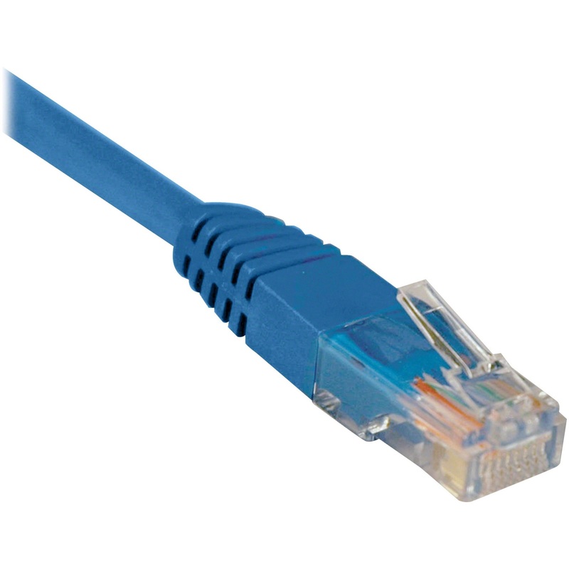 Tripp Lite 25ft Cat5e / Cat5 350MHz Molded Patch Cable RJ45 M/M Blue 25′ – TRPN002025BL