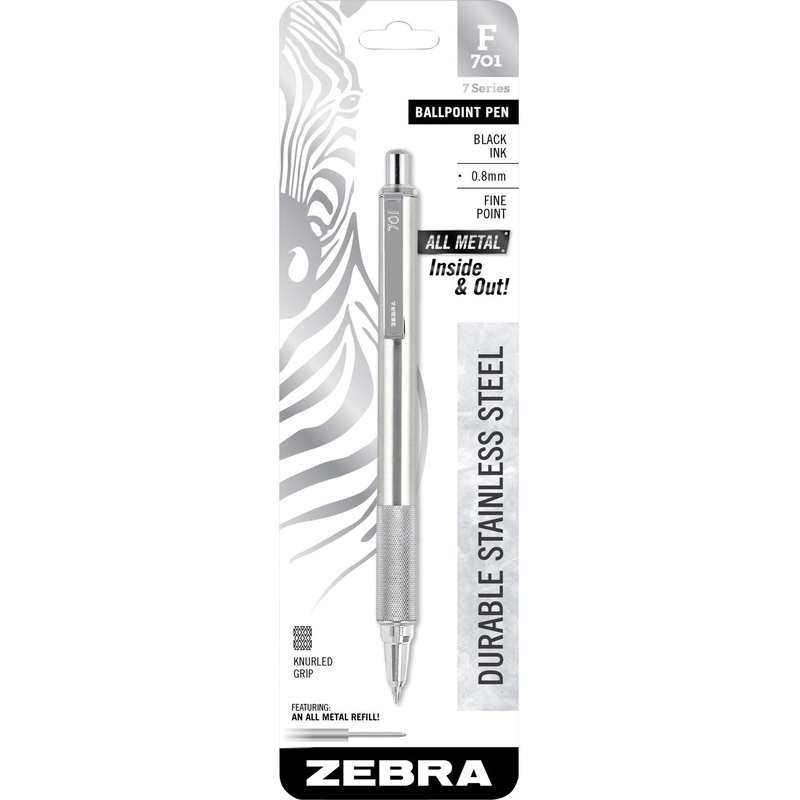 Zebra STEEL 7 Series F-701 Retractable Ballpoint Pen – ZEB29411