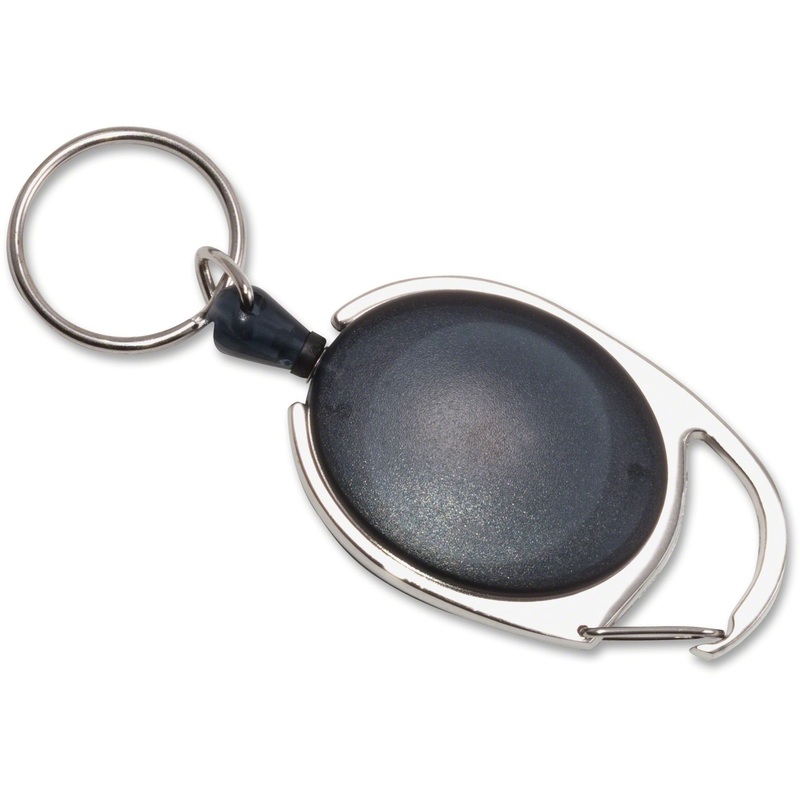 Advantus Retractable Carabiner Reel with Key Ring – AVT75553