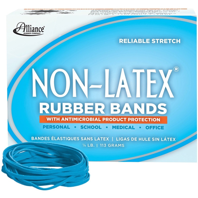 Alliance Rubber 42339 Non-Latex Rubber Bands with Antimicrobial Protection – Size #33 – ALL42339