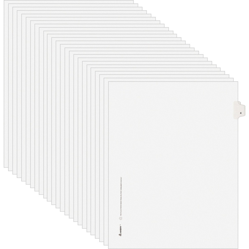 Avery Individual Legal Exhibit Dividers – Avery Style – Unpunched – AVE11914