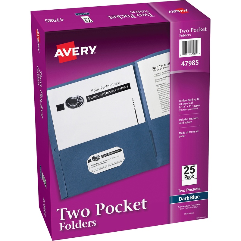 Avery Letter Pocket Folder – AVE47985
