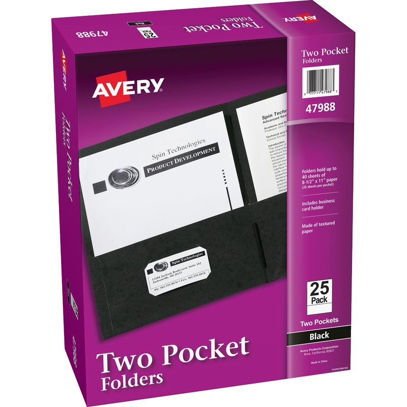 Avery Letter Pocket Folder – AVE47988