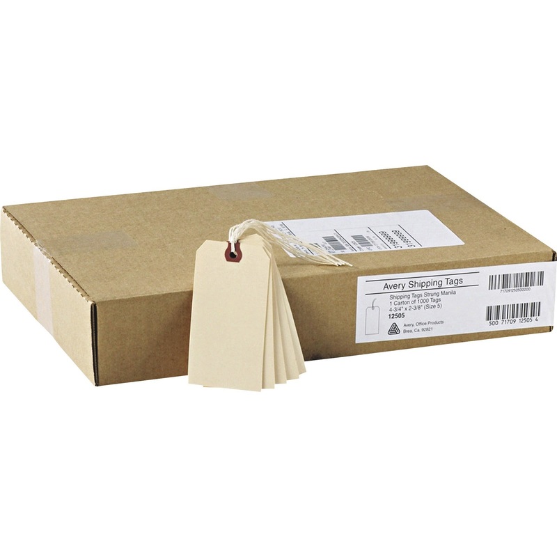 Avery Strung Manila Shipping Tags – AVE12505