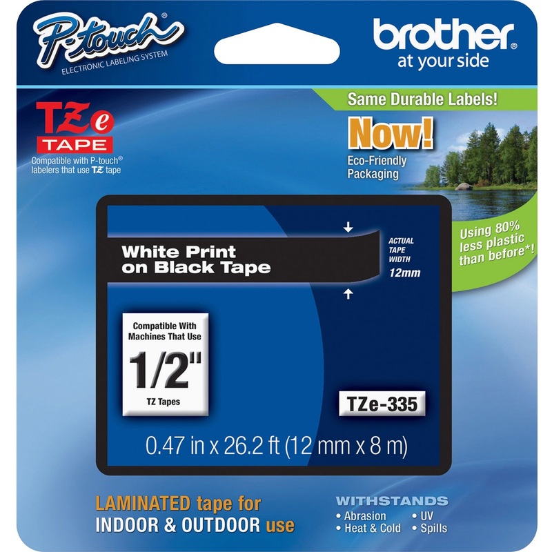 Brother P-touch TZe Laminated Tape Cartridges – BRTTZE335