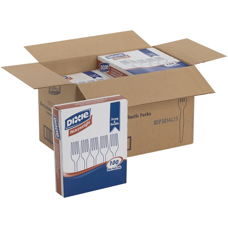 Dixie Heavyweight Disposable Forks Grab-N-Go by GP Pro – DXEFH207CT