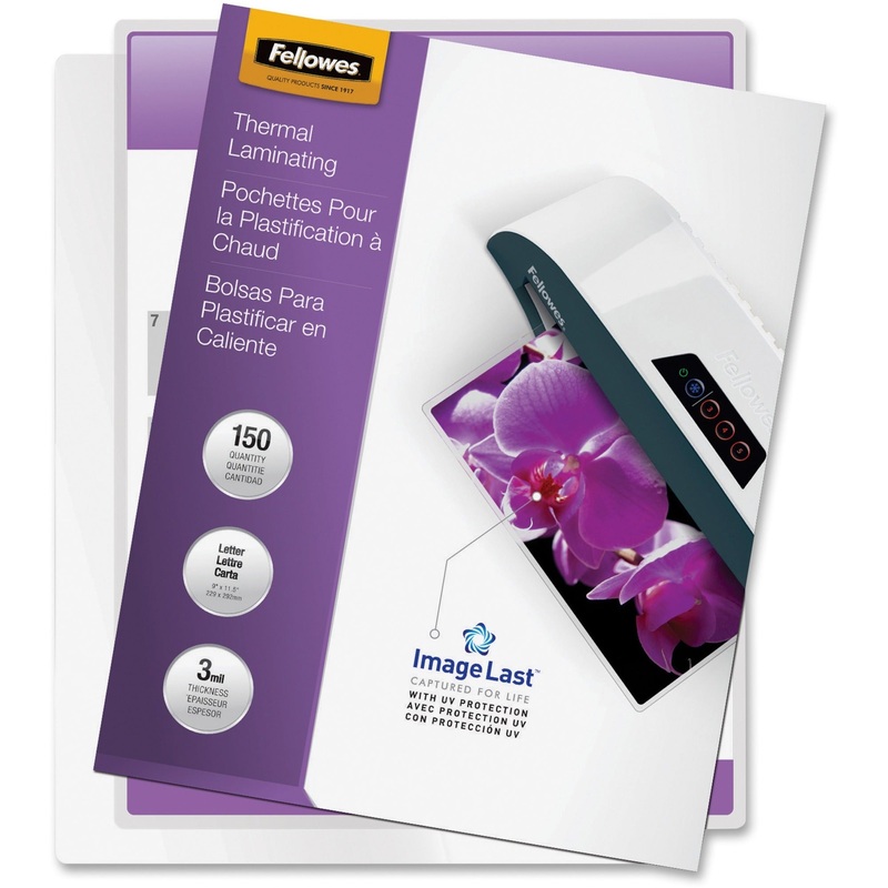Fellowes ImageLast Jam-Free Premium Thermal Laminating Pouches – FEL5200509