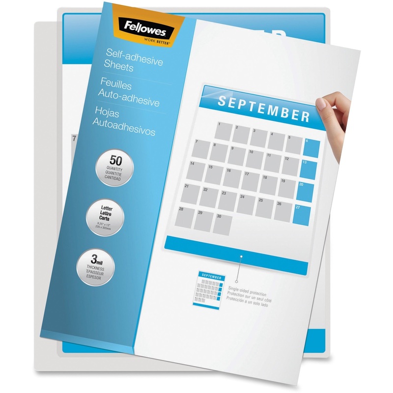 Fellowes Self Adhesive Laminating Sheets – FEL5221502