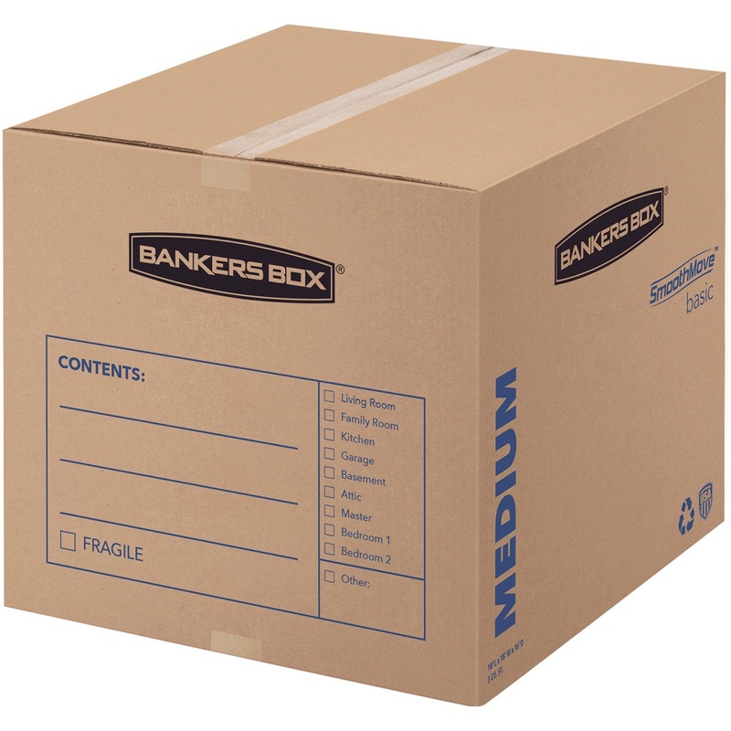 Fellowes SmoothMove Basic Medium Moving Boxes – FEL7713901