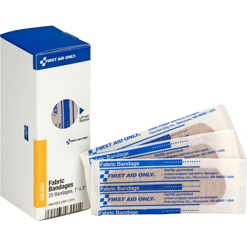 First Aid Only 3 Fabric Bandages – FAOFAE3001