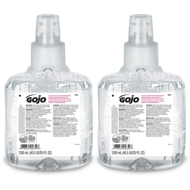 Gojo LTX-12 Clear Mild Foam Handwash Refill – GOJ191102CT
