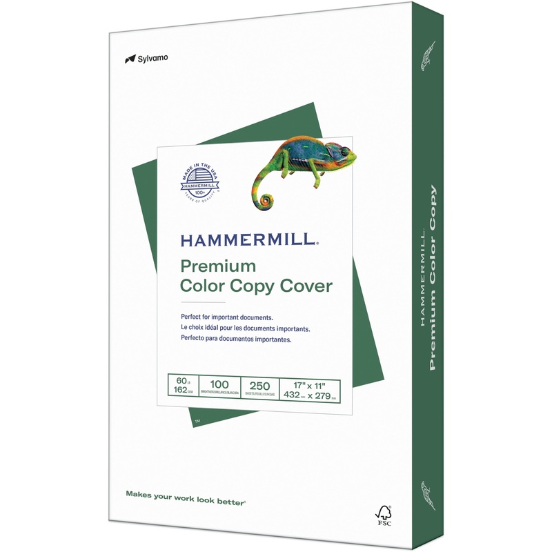 Hammermill Color Copy Cover for Color Copiers, Inkjet & Laser Printers – White – HAM122556