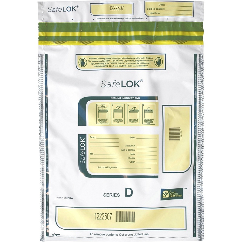 ControlTek SafeLOK Tamper-Evident Deposit Bags – CNK585094