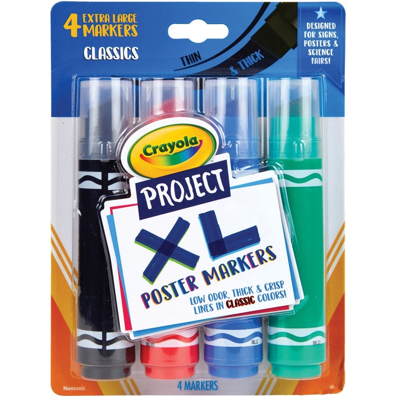 Crayola XL Classic Poster Markers – CYO588356