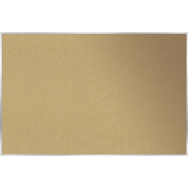 Ghent Natural Cork Bulletin Board with Aluminum Frame – GHE13341