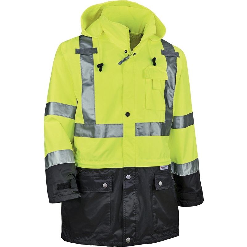 GloWear 8365BK Type R Class 3 Front Rain Jacket – EGO25325