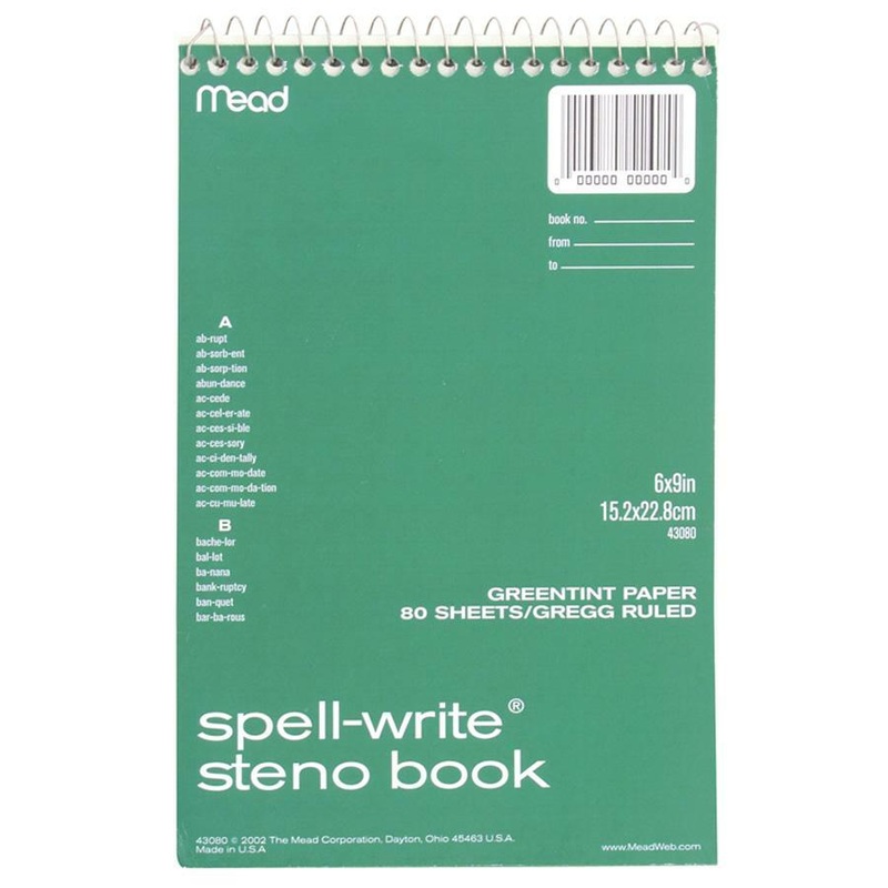 Mead Spell-Write Steno Book – MEA43080
