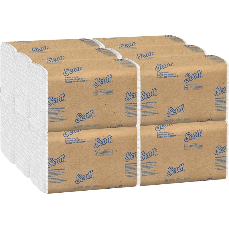 Scott Essential C Fold Paper Towels with Fast-Drying Absorbency Pockets – KCC01510