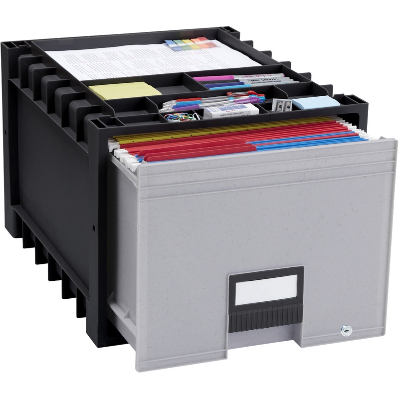 Storex Black/Gray Heavy-duty Archive Drawer – STX61178U01C