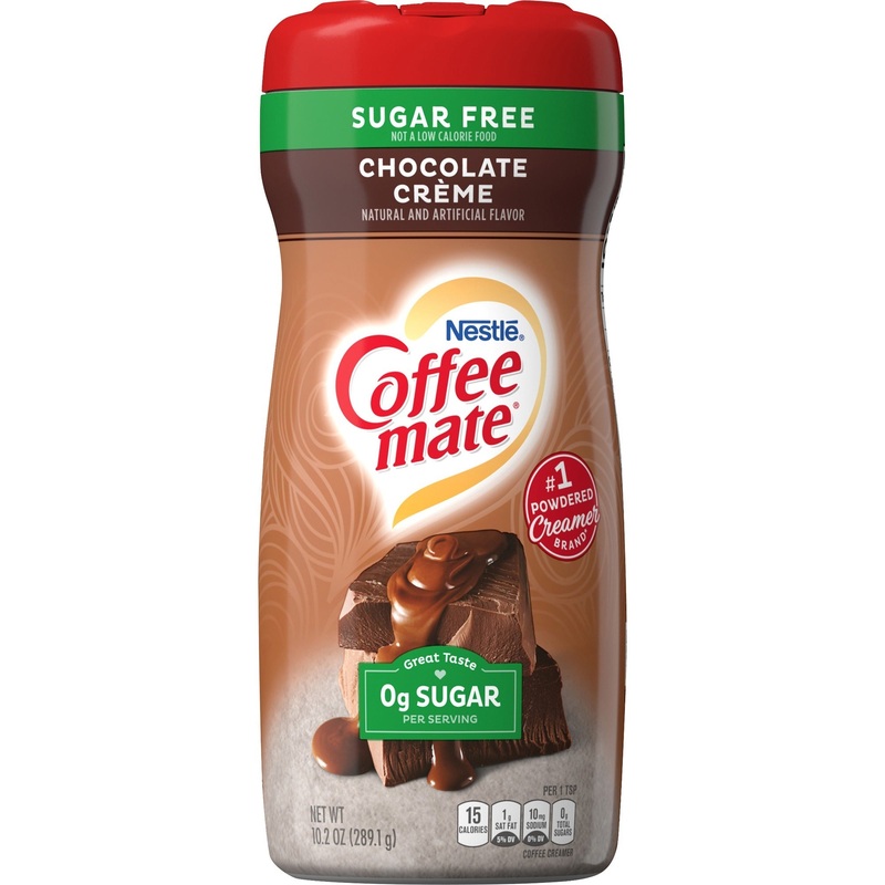 Coffee mate Gluten-Free Sugar Free Chocolate Crme Powder Coffee Creamer – NES59573