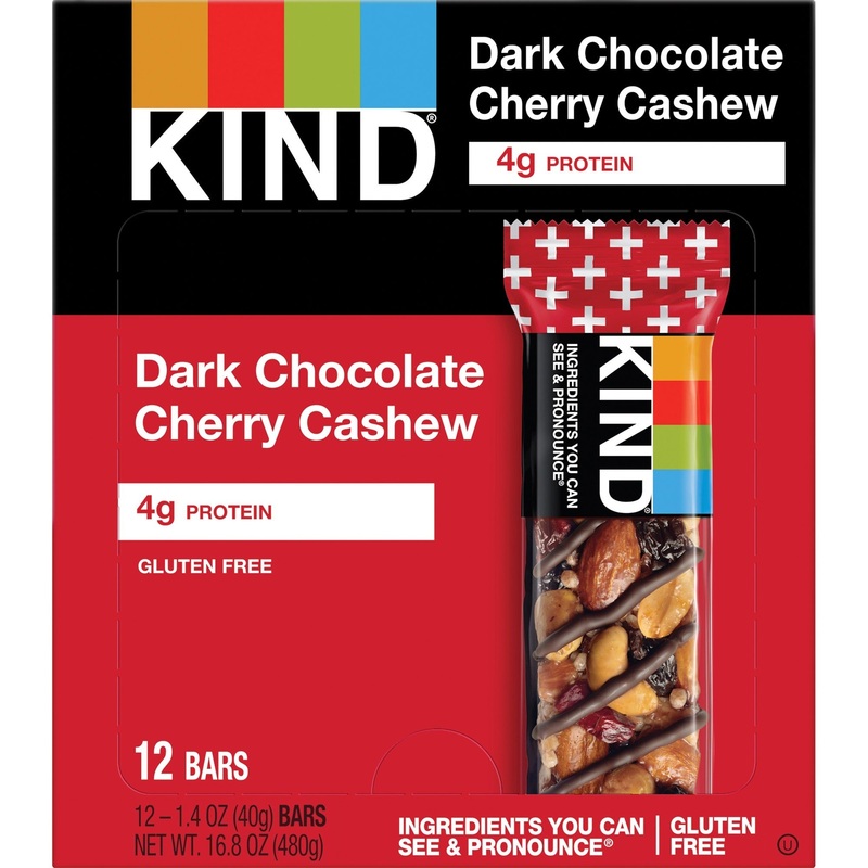 KIND Dark Chocolate Cherry Cashew Nut Bars – KND17250