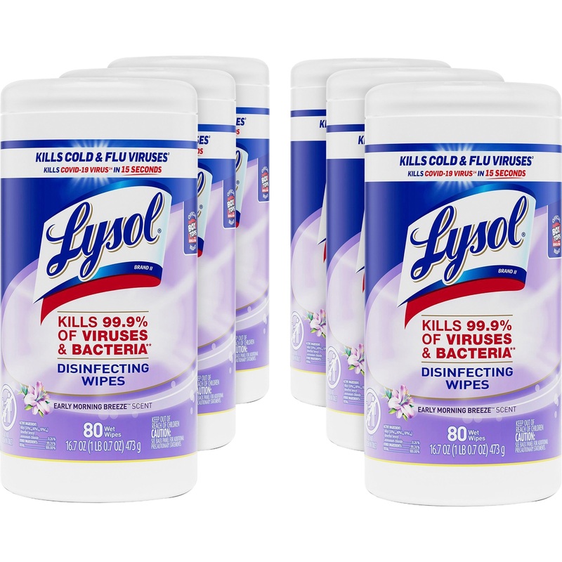 Lysol Early Morning Breeze Disinfecting Wipes – RAC89347CT