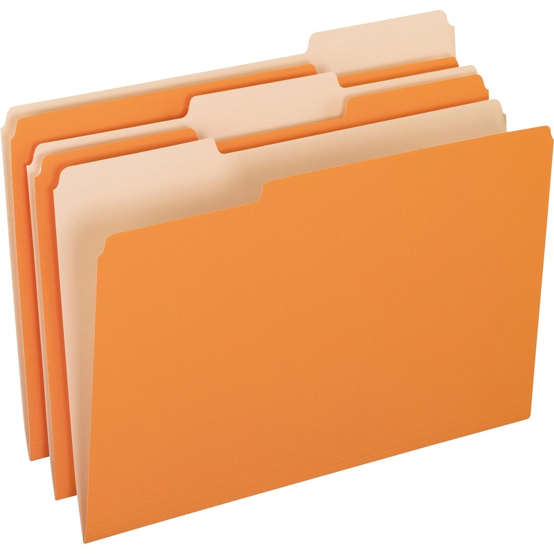 Pendaflex 1/3 Tab Cut Legal Recycled Top Tab File Folder – PFX15313ORA