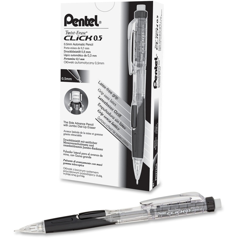 Pentel .5mm Twist Erase Click Mechanical Pencil – PENPD275TA