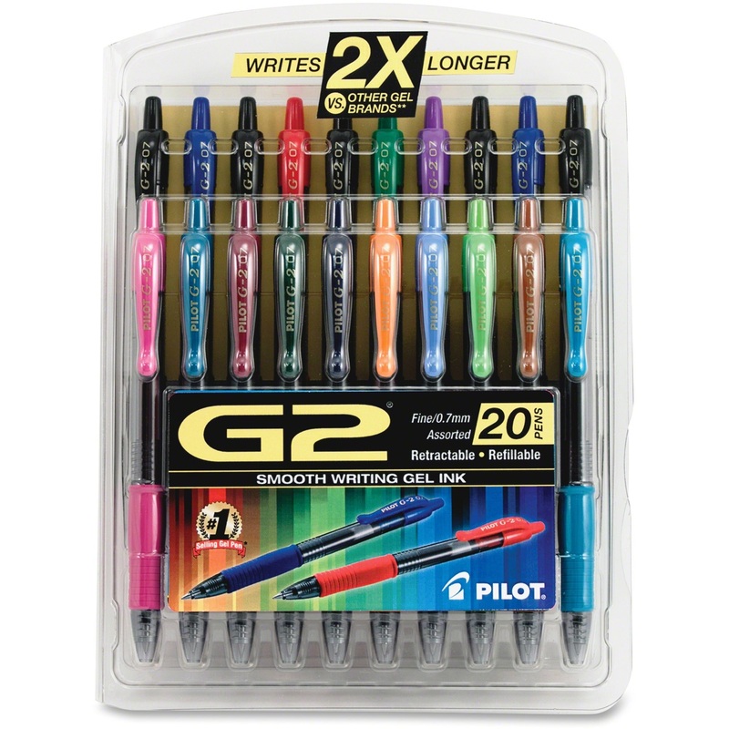 Pilot G2 20-pack Retractable Gel Ink Pens – PIL31294