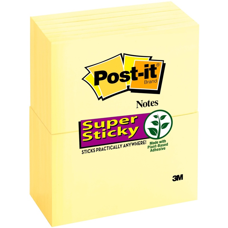 Post-it Super Sticky Notes – MMM65512SSCY
