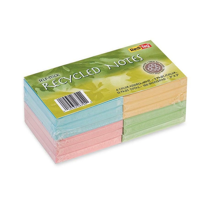 Redi-Tag Self-Stick Recycled Notes – RTG26704
