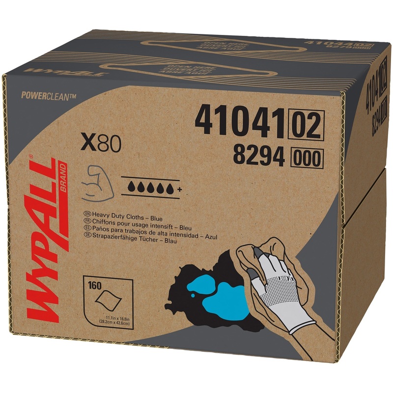 Wypall Power Clean X80 Heavy Duty Cloths Brag Box – KCC41041