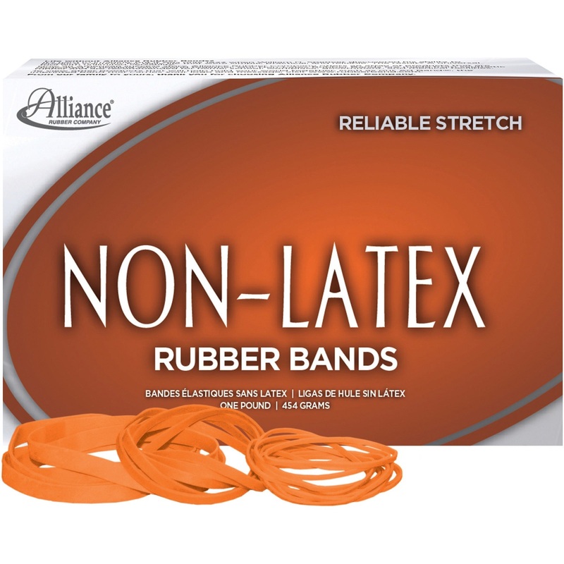Alliance Rubber 37546 Non-Latex Rubber Bands – Assorted sizes (#54) – ALL37546