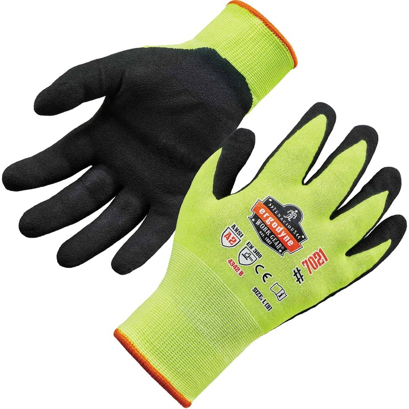 Ergodyne ProFlex 7021 Nitrile-Coated Cut-Resistant Gloves – A2 Level WSX – EGO17962