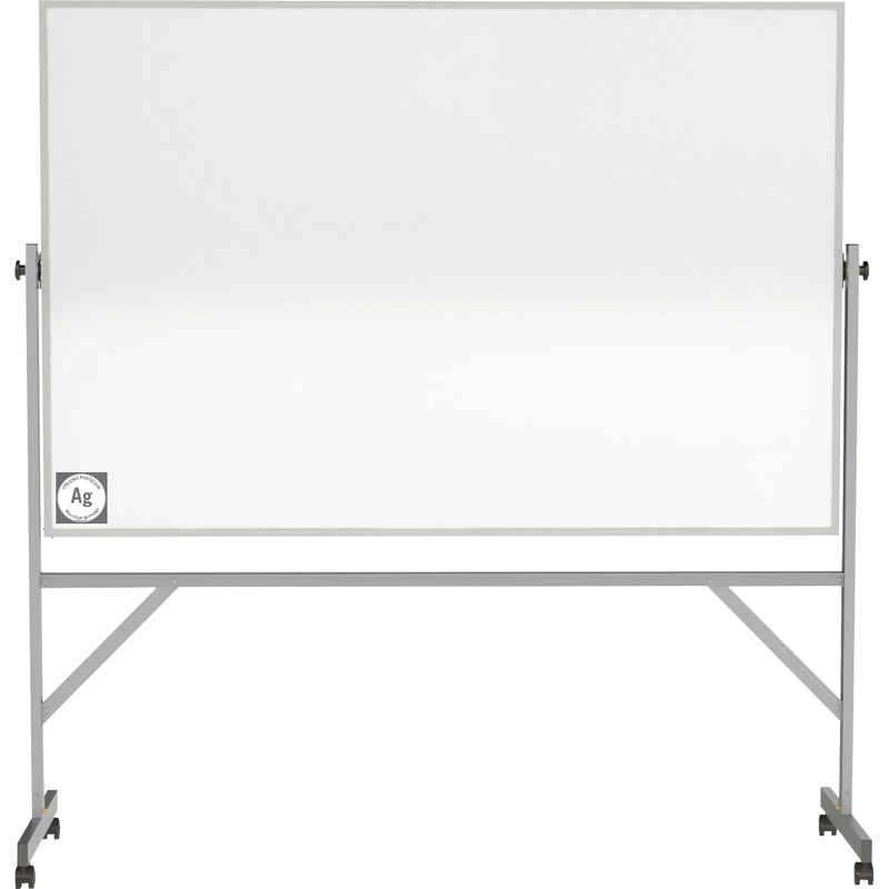 Ghent Hygienic Porcelain Mobile Whiteboard with Aluminum Frame – GHEARM4M446